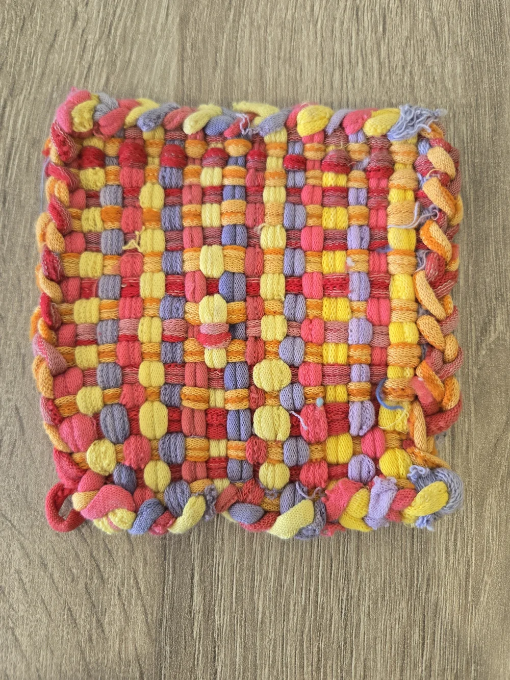 Vintage Handmade Woven Potholders Lot of 5 Cottagecore Kitchen Trivet Hotpad